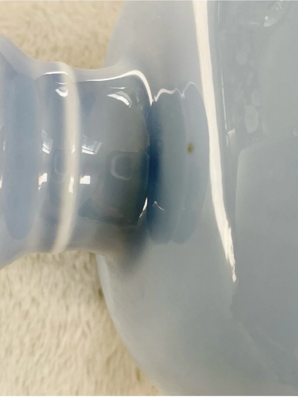 Vintage Metropolitan Museum of Art Celadon Blue Porcelain Vase 8”